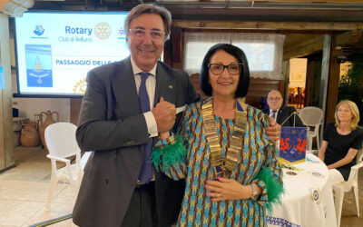 Passaggio di consegne al Rotary Club Belluno